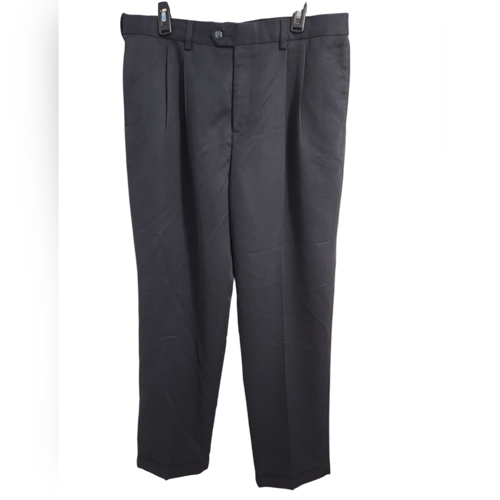 Croft & Barrow Men's Dark Navy Blue  Dress Pants Size 36 x 32